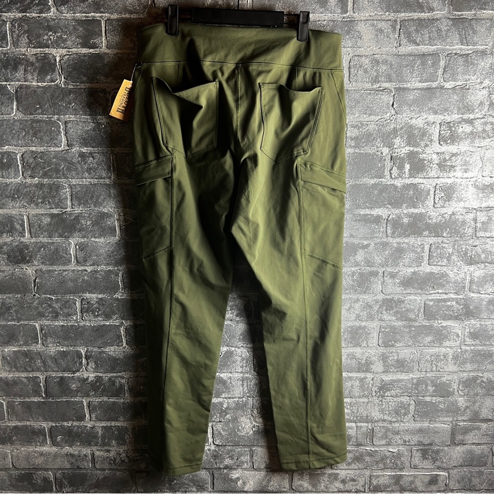 Duluth NoGa Namastash Olive Slim Leg Pant Large - Picture 4 of 6